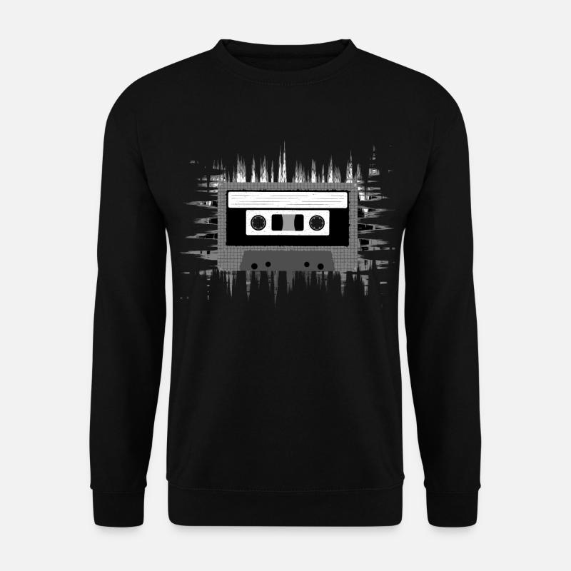 Cassette audio - Sweat-shirt Unisexe - noir