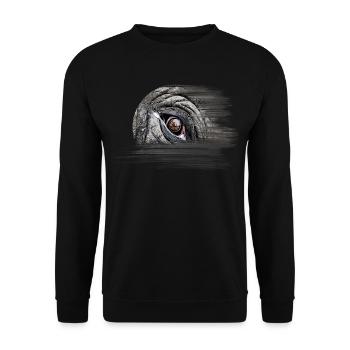 Elephant - Unisex Sweatshirt - black - Front - Alina (178cm) & Michal (187cm)
