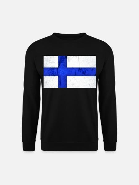 Finland Flag - Unisex Sweatshirt - black