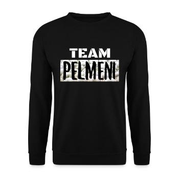 Team Pelmeni Team Team JGA cadeau - Sweat-shirt Unisexe - noir - Devant - Alina (178cm) & Michal (187cm)