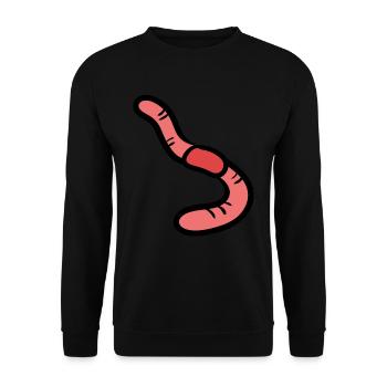 Earthworm - Unisex Sweatshirt - black - Front - Alina (178cm) & Michal (187cm)