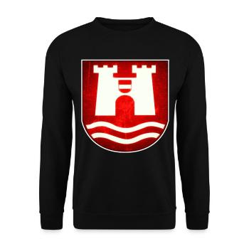 Linz Austria - Design - Unisex Sweatshirt - black - Front - Alina (178cm) & Michal (187cm)