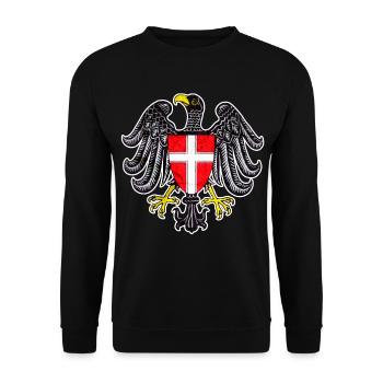 Vienne - Sweat-shirt Unisexe - noir - Devant - Alina (178cm) & Michal (187cm)