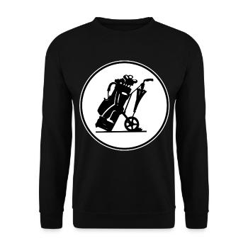 Golf club - Unisex Sweatshirt - black - Front - Alina (178cm) & Michal (187cm)