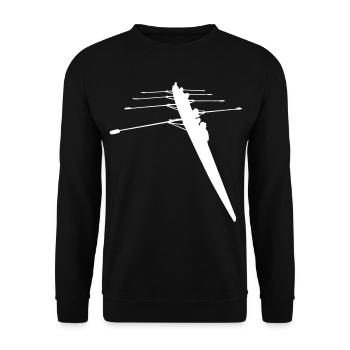 Rowers - 4-person rowing boat - Unisex Sweatshirt - black - Front - Alina (178cm) & Michal (187cm)