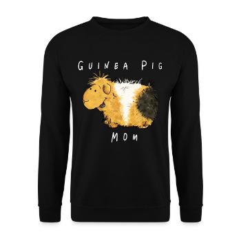 Maman Cochon d'Inde I Maman Cochon D'Inde Mama - Sweat-shirt Unisexe - noir - Devant - Alina (178cm) & Michal (187cm)