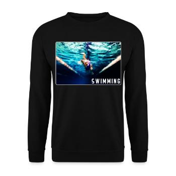 Natation - conception - Sweat-shirt Unisexe - noir - Devant - Alina (178cm) & Michal (187cm)