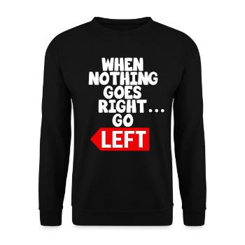 Texte de motivation drôle disant - Sweat-shirt Unisexe - noir - Devant - Alina (178cm) & Michal (187cm)