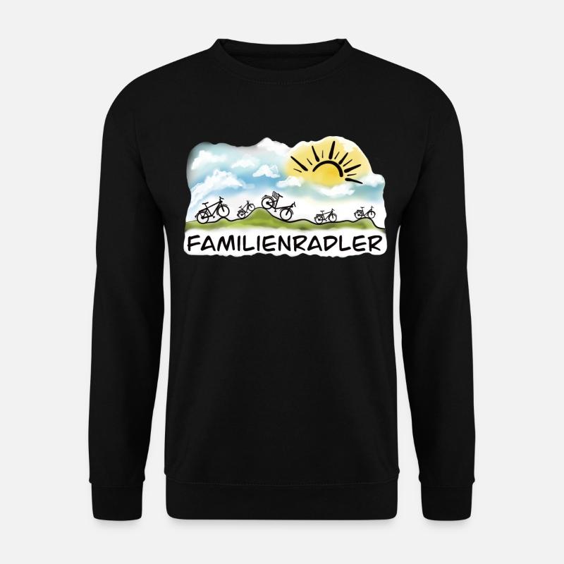 Familienradler Sonnenaufgang Design - Unisex Pullover - Schwarz