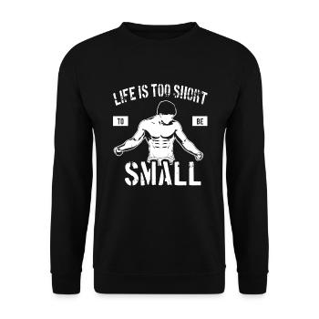 fitness - Unisex Sweatshirt - black - Front - Alina (178cm) & Michal (187cm)