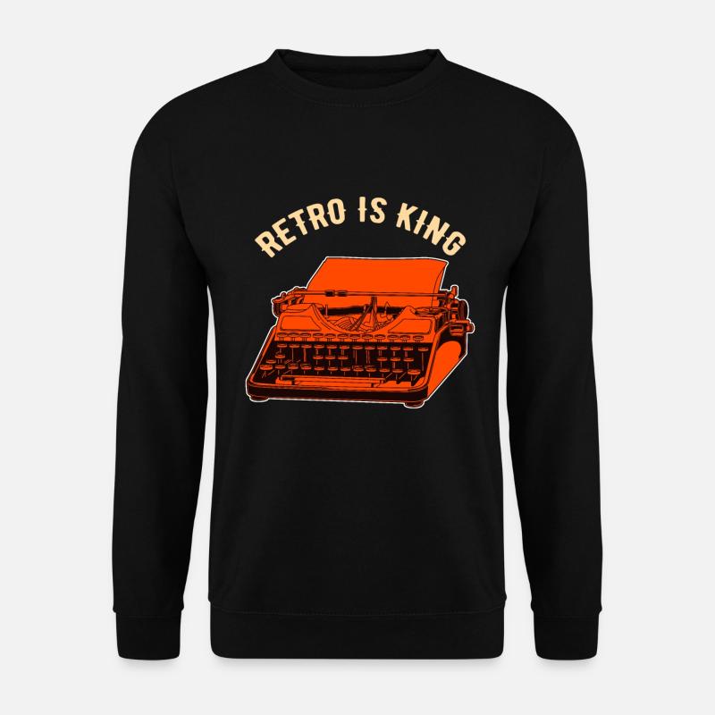 Schreibmaschine - Unisex Pullover - Schwarz