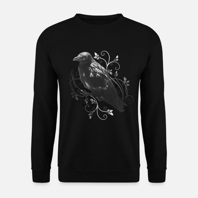 Der Rabe Edgar Allan Poe - Unisex Pullover - Schwarz