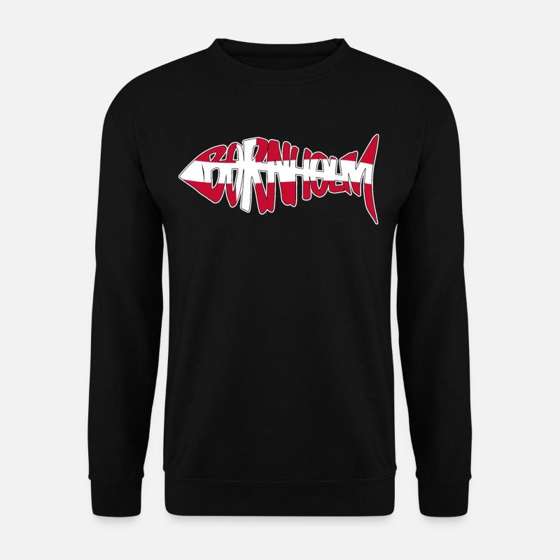 Bornholm Fisch - Unisex Pullover - Schwarz