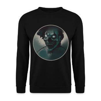 Horror Clown - Unisex Pullover - Schwarz - Vorne - Alina (178cm) & Michal (187cm)