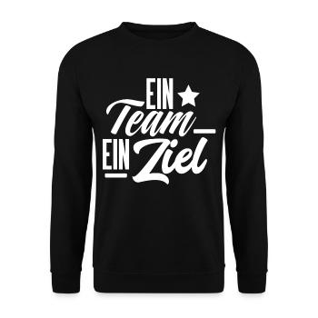 Team Crew Squad - Unisex Pullover - Schwarz - Vorne - Alina (178cm) & Michal (187cm)