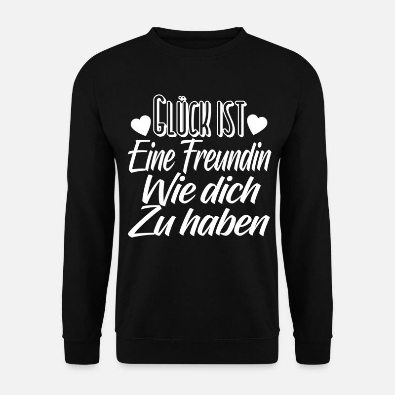 Freunde Freundin Geschenk - Unisex Pullover - Schwarz