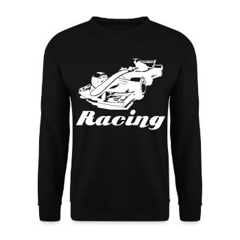 Racing - Unisex Pullover - Schwarz - Vorne - Alina (178cm) & Michal (187cm)