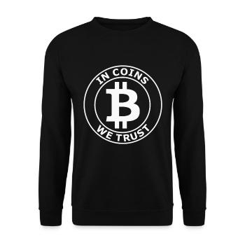 Bitcoin et Hodler - Sweat-shirt Unisexe - noir - Devant - Alina (178cm) & Michal (187cm)