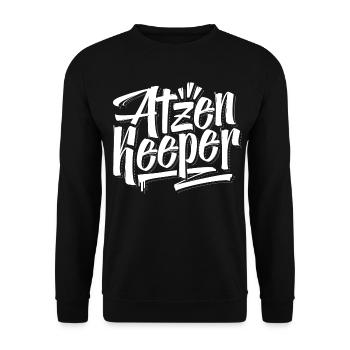 Atzen Keeper / MC Bogy / Berlin Crime - Unisex Pullover - Schwarz - Vorne - Alina (178cm) & Michal (187cm)