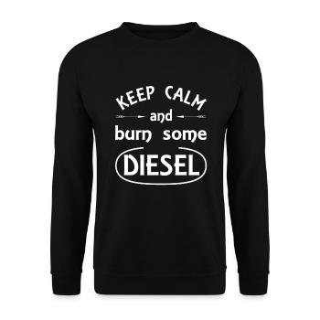 Diesel et moteurs - Sweat-shirt Unisexe - noir - Devant - Alina (178cm) & Michal (187cm)