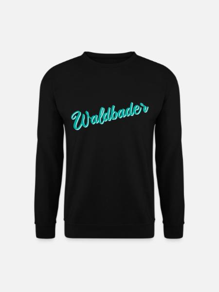 Waldbader Wald Waldbaden Bäume Natur Geschenk - Unisex Pullover - Schwarz