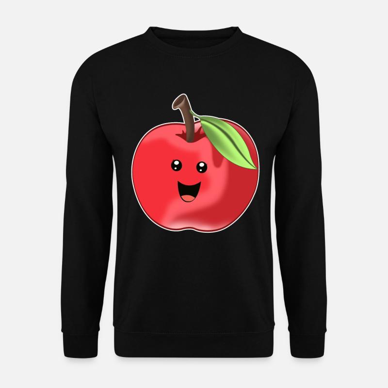 Lustiger Süßer Apfel - Unisex Pullover - Schwarz