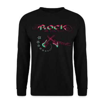 Rock Star Neon - Sweat-shirt Unisexe - noir - Devant - Alina (178cm) & Michal (187cm)