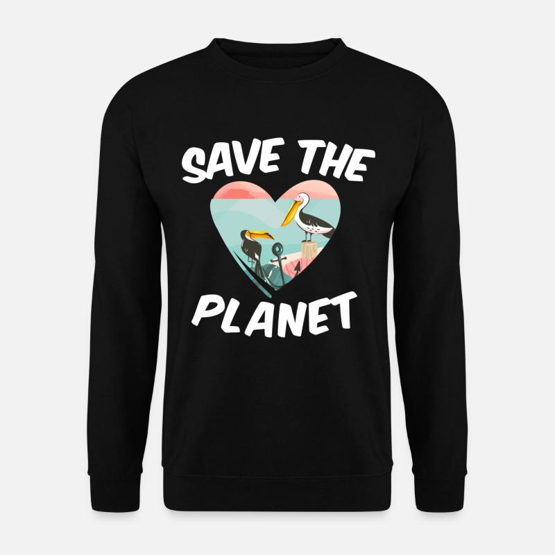 Save The Planet - Unisex Sweatshirt - black