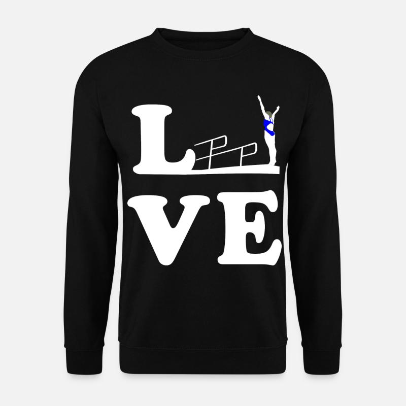 Turmspringen Turmspringerin Wasserspringen LOVE - Unisex Pullover - Schwarz