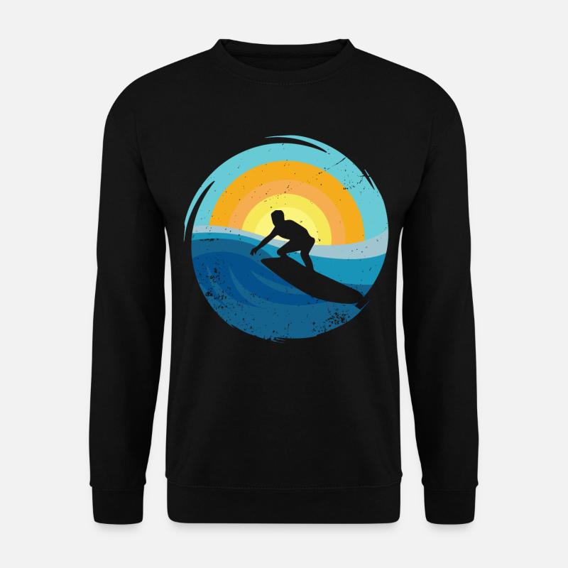 Surfer - Surfboard - Unisex Sweatshirt - black