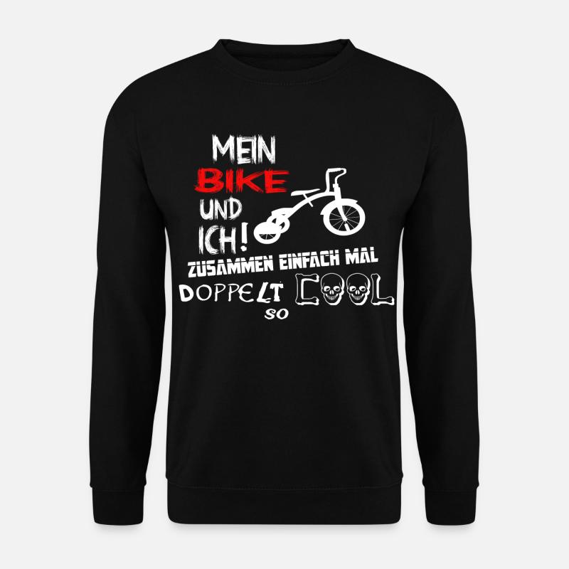 Fahrrad Radfahrer - Unisex Pullover - Schwarz