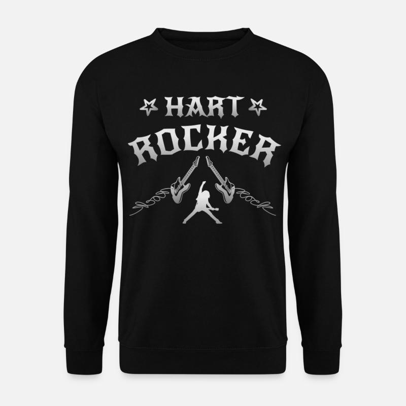 Hart Rock Musik - Unisex Pullover - Schwarz