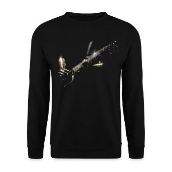 Guitarist - Unisex Sweatshirt - black - Front - Alina (178cm) & Michal (187cm)