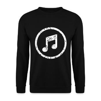 Musician Gift Idea - Unisex Sweatshirt - black - Front - Alina (178cm) & Michal (187cm)