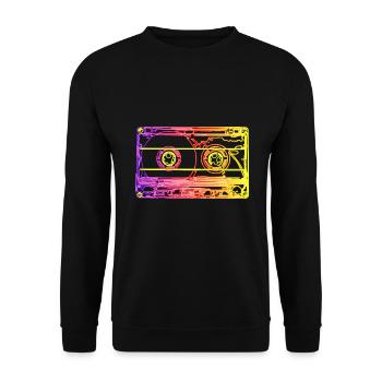Années 90 - Sweat-shirt Unisexe - noir - Devant - Alina (178cm) & Michal (187cm)