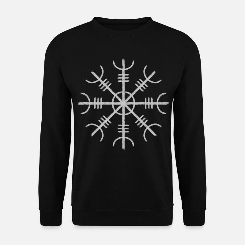 Heaume de awe wikinger Symbol - Unisex Pullover - Schwarz