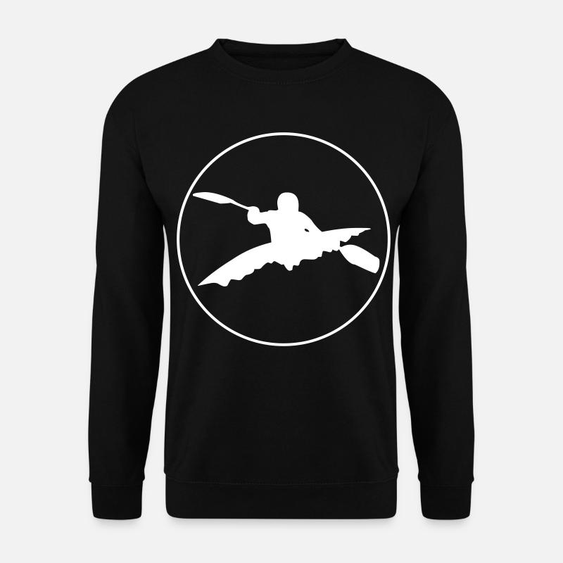 Kajak - Paddeln - Unisex Pullover - Schwarz