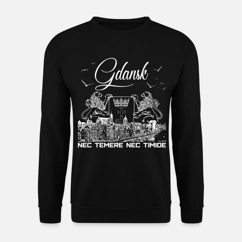 Gdansk - Unisex Pullover - Schwarz