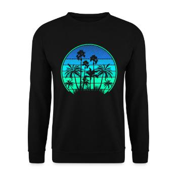 Palm Island - Unisex Sweatshirt - black - Front - Alina (178cm) & Michal (187cm)