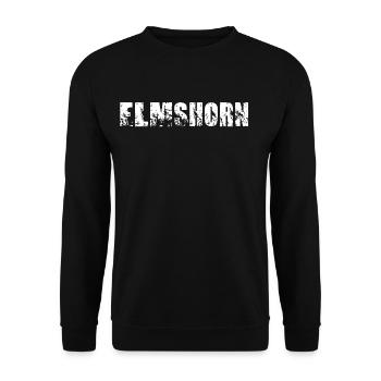 Elmshorn - Unisex Pullover - Schwarz - Vorne - Alina (178cm) & Michal (187cm)
