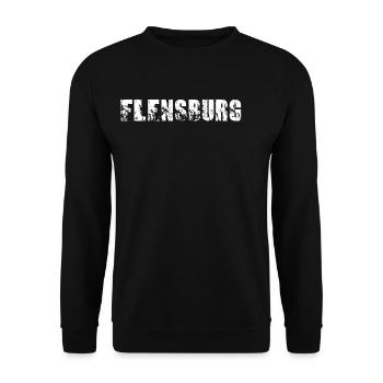 Flensburg - Unisex Pullover - Schwarz - Vorne - Alina (178cm) & Michal (187cm)