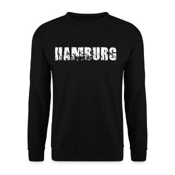 Hamburg - Unisex Pullover - Schwarz - Vorne - Alina (178cm) & Michal (187cm)