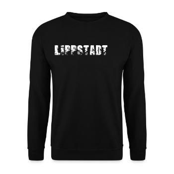 Lippstadt - Unisex Pullover - Schwarz - Vorne - Alina (178cm) & Michal (187cm)