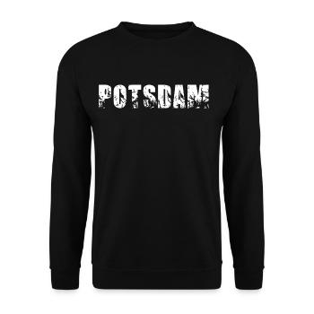 Potsdam - Unisex Pullover - Schwarz - Vorne - Alina (178cm) & Michal (187cm)