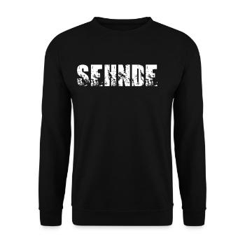 Sehnde - Unisex Pullover - Schwarz - Vorne - Alina (178cm) & Michal (187cm)