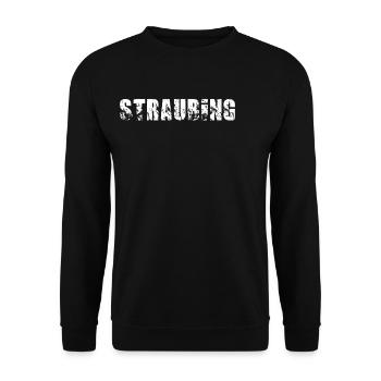 Straubing - Unisex Pullover - Schwarz - Vorne - Alina (178cm) & Michal (187cm)
