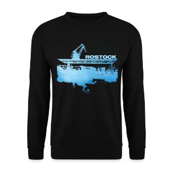 Rostock City Harbour - Unisex Sweatshirt - black - Front - Alina (178cm) & Michal (187cm)