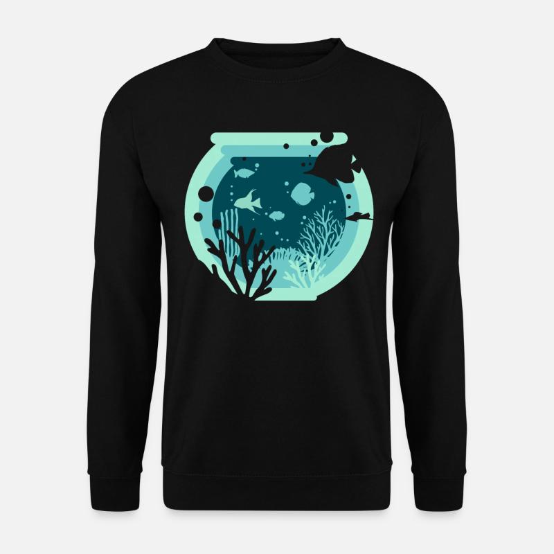Aquarium - Aquaristik - Unisex Pullover - Schwarz