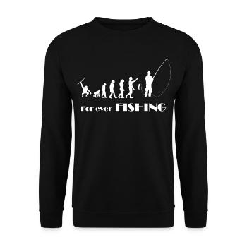 Evolution Fishing - For ever Fishing - Unisex Pullover - Schwarz - Vorne - Alina (178cm) & Michal (187cm)