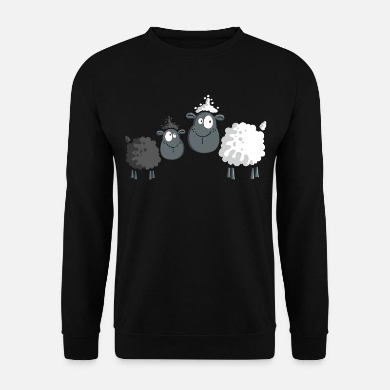 Mouton noir et blanc - Cadeau - Bébé - Sweat-shirt Unisexe - noir